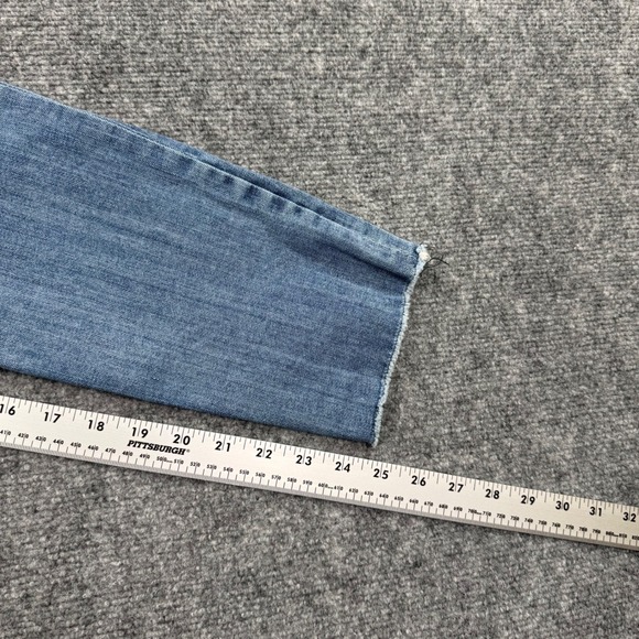 KUT From The Kloth Womens Size 4 Crop Straight Leg Jeans Light Wash Distressed - Picture 13 of 13